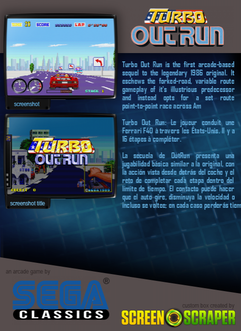 Turbo Outrun (mega-tech) dos