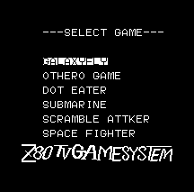 Z80 TV Game System (Console Dediee)