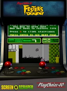 Uncle Fester's Quest - The Addams Family (playchoice-10)