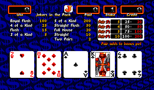 Vegas Poker (prototype, release 2) (MPU4 Video)