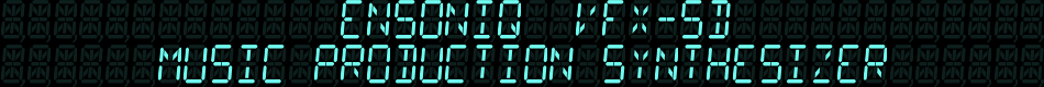 Ensoniq VFX-SD (Synthetiseur/Station de Travail)