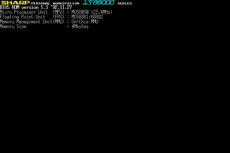 Sharp X68030