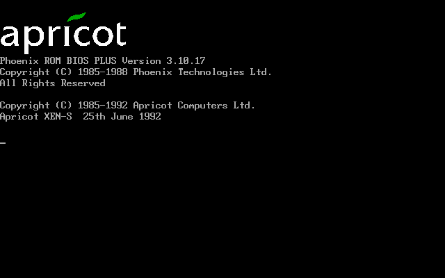 Apricot XEN-S (Venus I Motherboard 286)