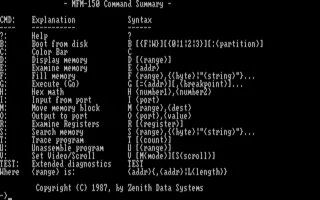 Zenith Data Systems Z-150 (Serie)