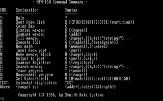 Zenith Data Systems Z-160 (Serie)