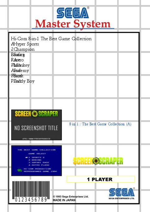 3 In 1 - The Best Game Collection (a) - Dos