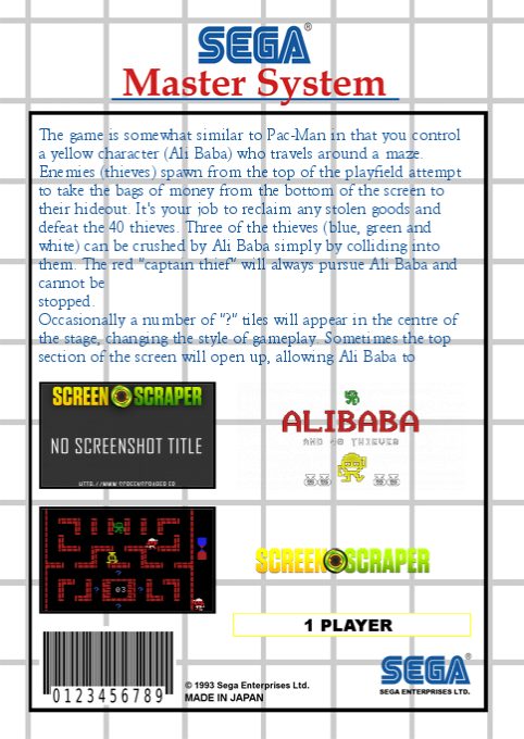 Alibaba And 40 Thieves - Dos