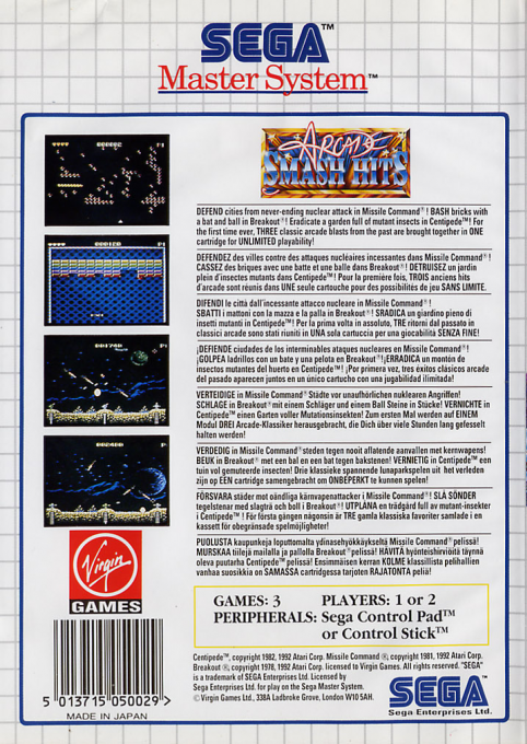 Arcade Smash Hits - Dos