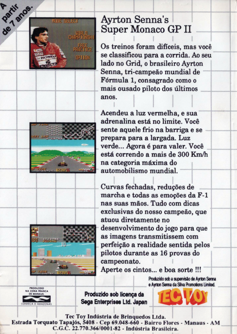 Ayrton Senna's Super Monaco Gp 2 - Dos