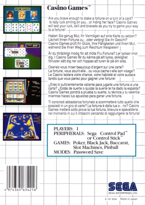 Casino Games - Dos