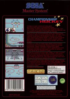 Championship Hockey dos