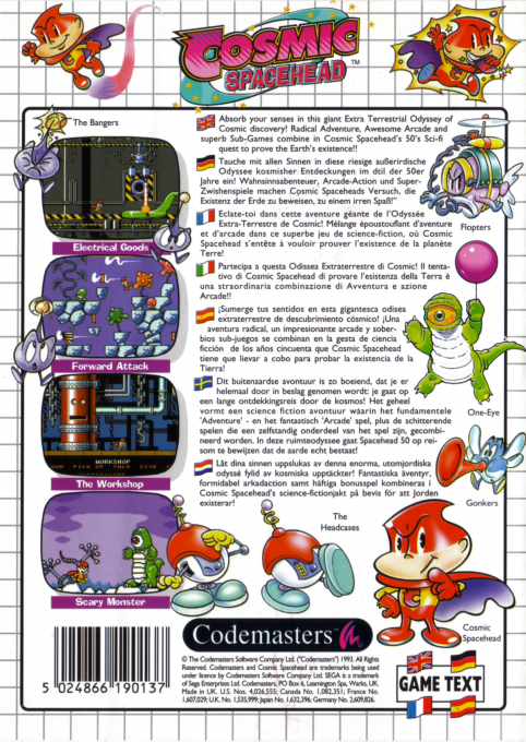 Cosmic Spacehead - Dos