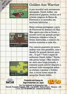 Golden Axe Warrior dos