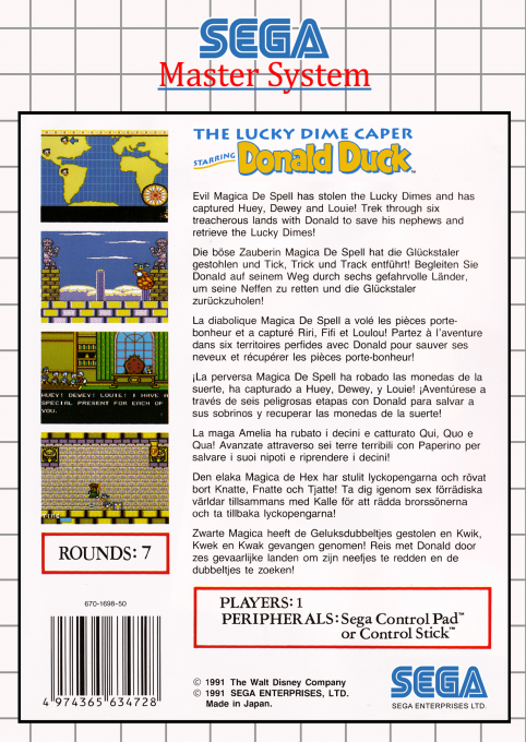 Lucky Dime Caper Starring Donald Duck, The - Dos