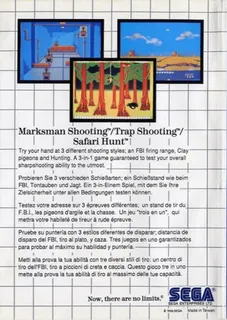Marksman Shooting + Trap Shooting + Safari Hunt dos