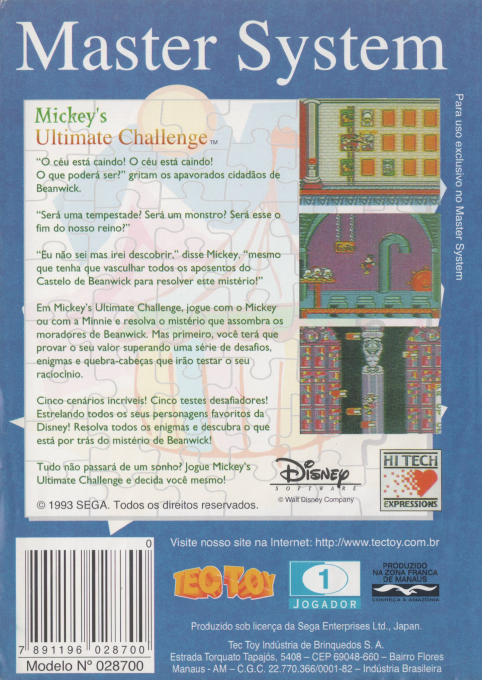 Mickey's Ultimate Challenge - Dos
