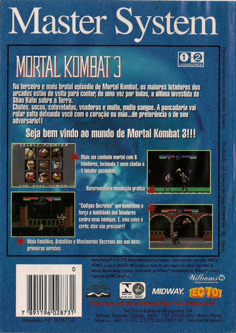 Mortal Kombat 3 dos
