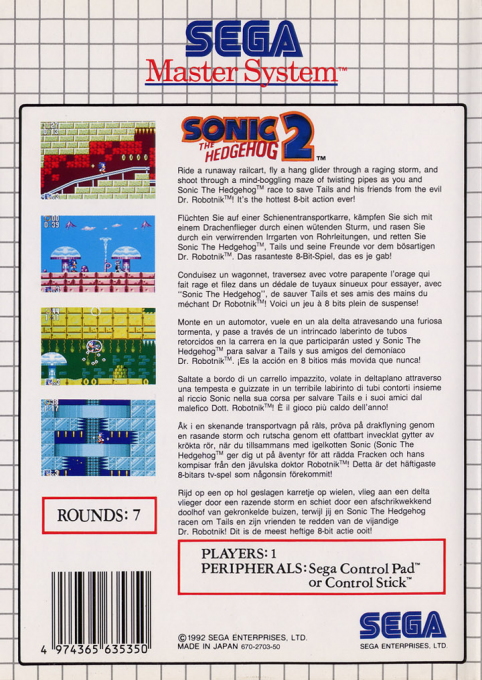 Sonic The Hedgehog 2 dos