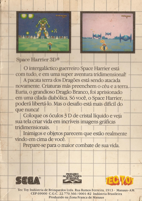 Space Harrier 3-D - Dos