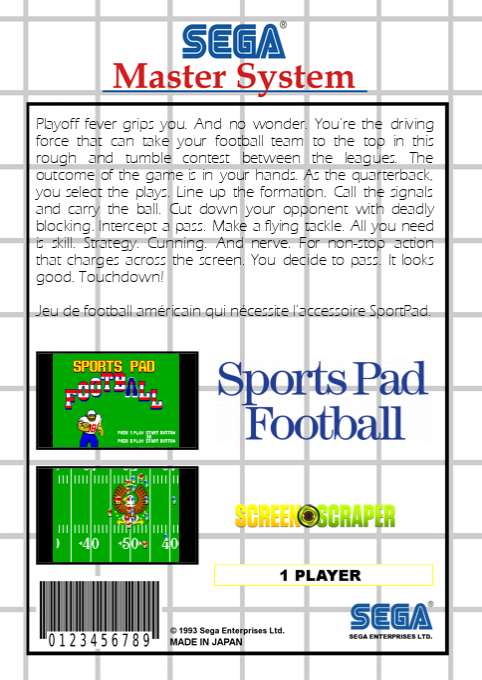 Sports Pad Football - Dos
