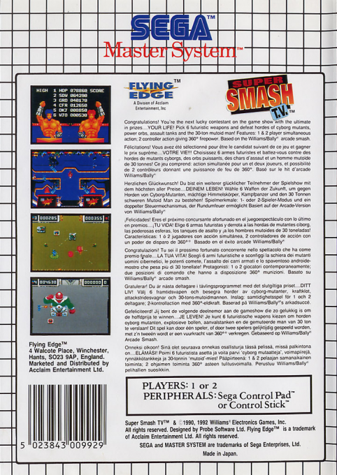 Super Smash T.v. - Dos