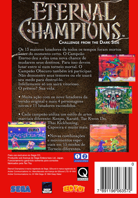 Eternal Champions : Challenge from the Dark Side - Dos