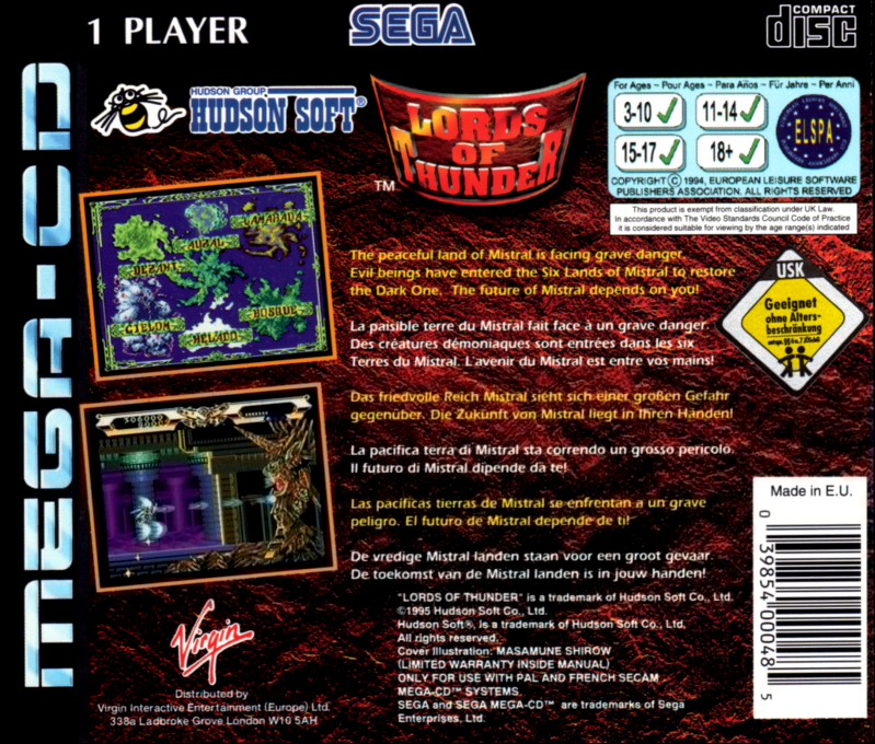 Lords of Thunder - Dos