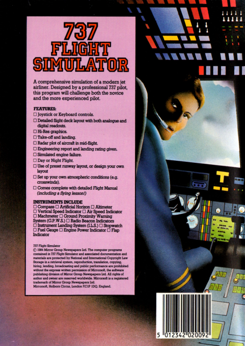 737 Flight Simulator - Dos