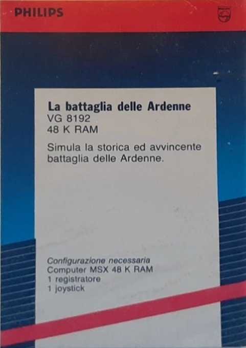 Battaglia Delle Ardenne, La - Dos
