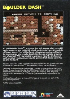 Boulder Dash dos