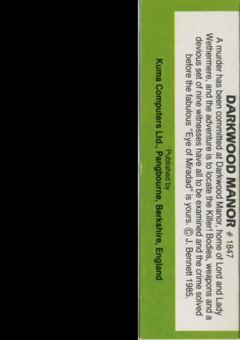 Darkwood Manor - Dos