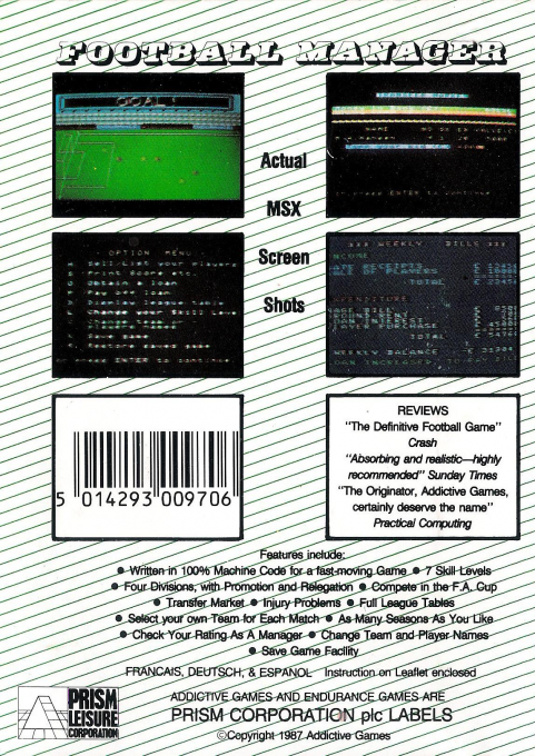 Football Manager - Dos