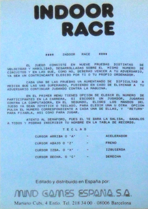 Indoor Race - Dos
