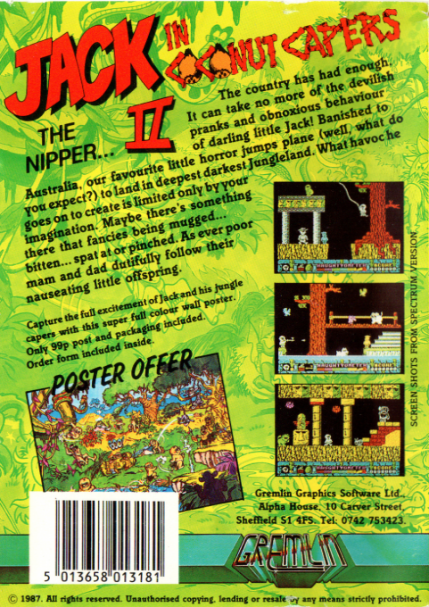 Jack The Nipper 2 - In Coconut Capers - Dos