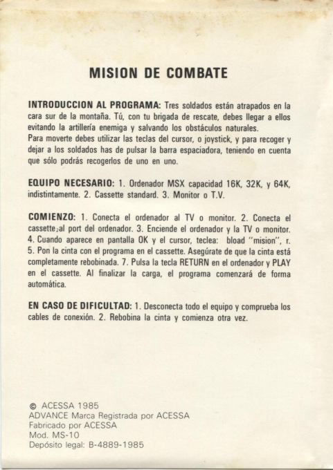 Mision De Combate - Dos