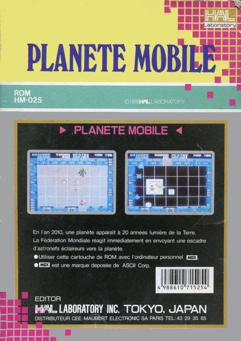 Planète Mobile - Dos