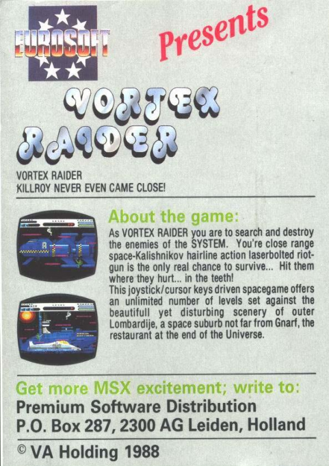 Vortex Raider - Dos