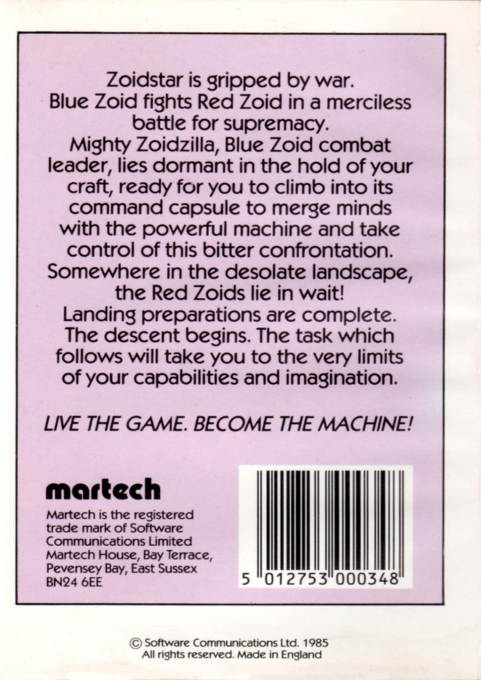 Zoids - The Battle Begins - Dos