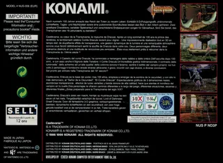 Akumajou Dracula Mokushiroku: Real Action Adventure dos