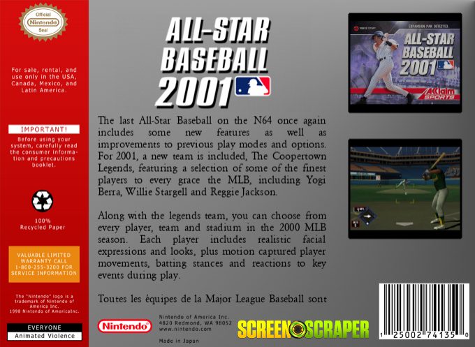 All-Star Baseball 2001 dos