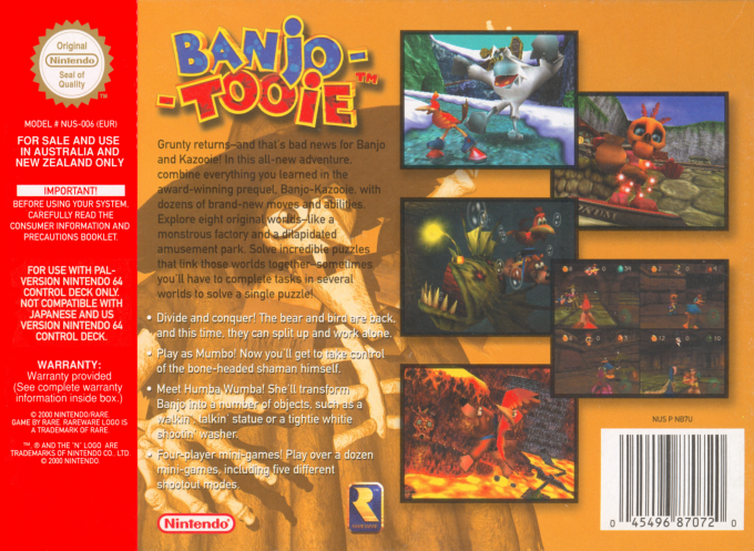 Banjo to Kazooie no Daibouken 2 dos