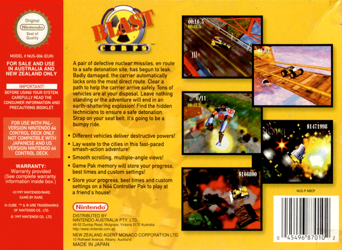 Blast Corps - Dos