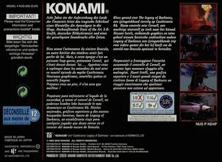 Castlevania : Legacy of Darkness dos