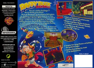 Daffy Duck dans le rôle de Duck Dodgers dos