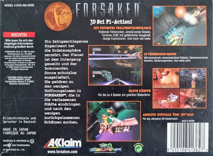 Forsaken 64 - Dos