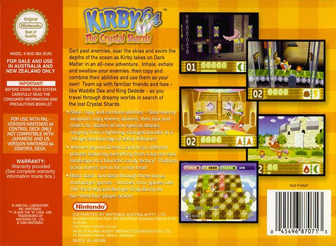 Kirby 64 : The Crystal Shards - Dos