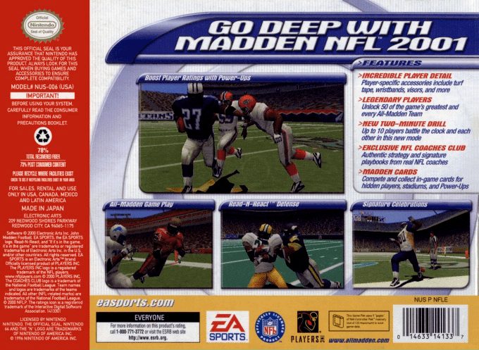Madden NFL 2001 dos