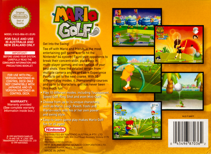 Mario Golf 64 dos