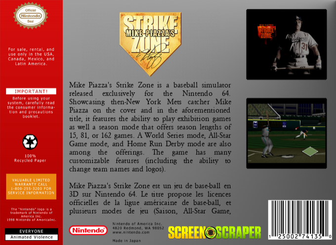 Mike Piazza's StrikeZone - Dos