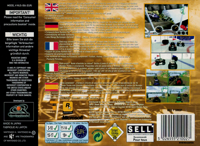 Monster Truck Madness 64 - Dos